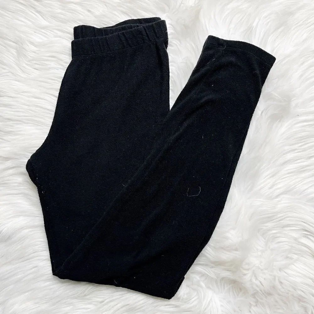 Climate Right Fleece High Rise Skinny Pants Black size Small